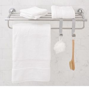 NIB Towel rack with storage